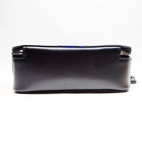 Authentic VERSACE Black Leather Crossbody Bag mon557-110925 - Picture 6 of 16